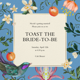 Tropical Flowers - Bridal Shower Invitation by Liberty