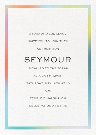 Mitzvah Lighting (Photo) - Religious Invitation by Paperless Post - Back