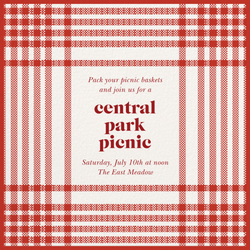 Tartan Party - Invitation by kate spade new york