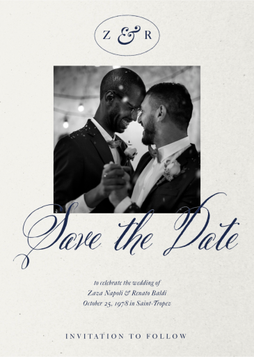 Effortlessly - Save the Date by Paperless Post