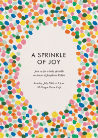 Feliz Invitation - Baby Sprinkle Invitation by Rifle Paper Co.