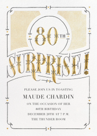 The Gilded Age - 80th Birthday Invitation by Paperless Post