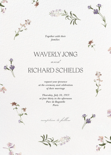 Wild Stems - Wedding Invitation by  Monique Lhuillier