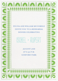 A Splendid Dutch Pot - Rehearsal Dinner Invitation by Mr. Boddington's Studio