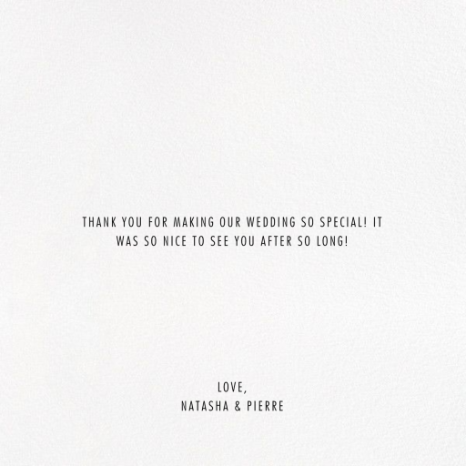 Evoke Photo - Thank You Card by Kelly Wearstler - Back