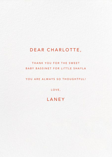 Ocean Parade - Petit Collage - Thank You Card by Petit Collage - Back