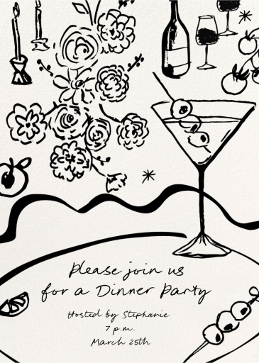 A Toast or Two - Birthday Invitation by Pulp Templates Co.