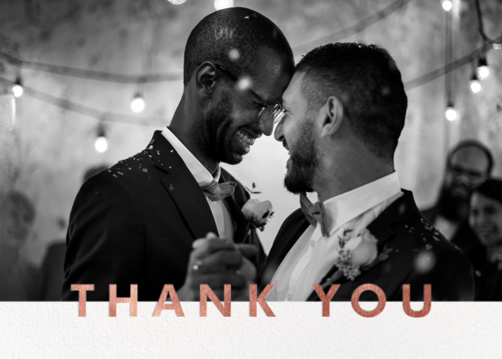 Field of Thanks Photo (Double-Sided) - Thank You Card by Paperless Post