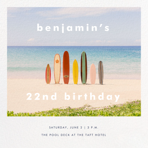 Hang Seven - Invitation by Gray Malin