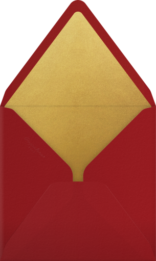 Golden Edge - Paperless Post Envelope