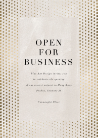 Kinetic Flow (Tall) - Launch Party Invitation by Kelly Wearstler