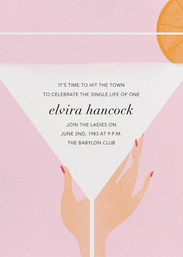 Extra Dry - Happy Hour Invitation by Paperless Post