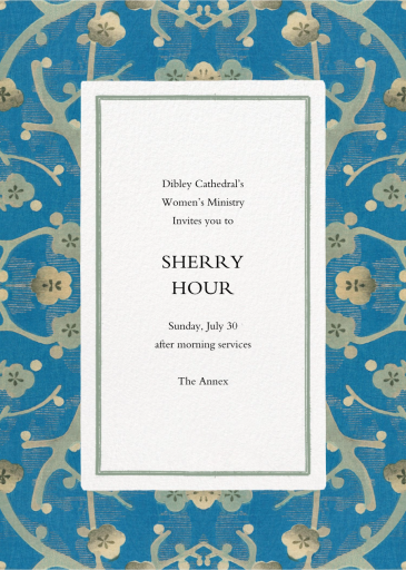 Sakura Tapestry - Fundraiser Invitation by John Derian