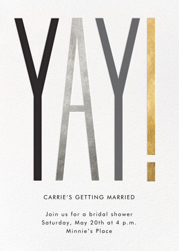 The Big Yay - Invitation by Cheree Berry Paper & Design