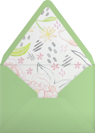 Garden Sketch (Single-Sided) - Paperless Post Envelope