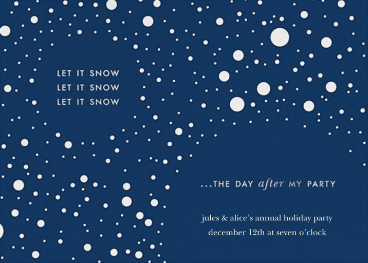 Let It Snow (Invite) by kate spade new york