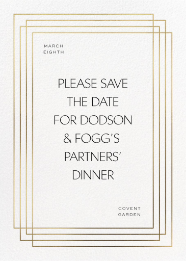 Linear - Business Dinner Invitation by Paperless Post