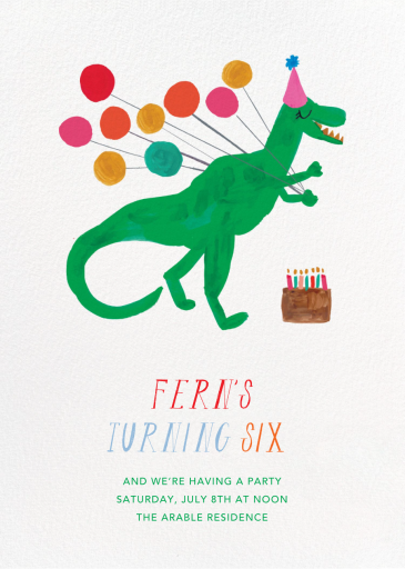 The T-Rex is Eating My Cake by Mr. Boddington's Studio