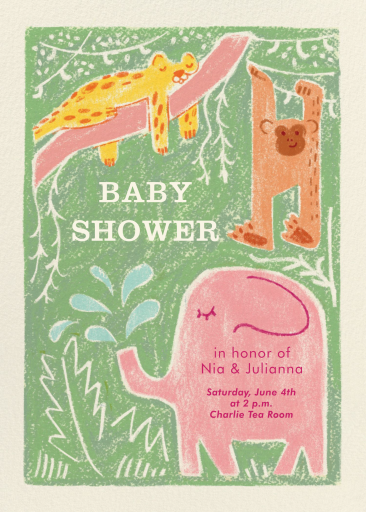 Safari Animals - Baby Shower de Paperless Post