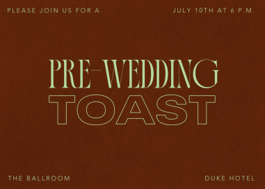 Inviting Serif - Wedding Weekend Invitation by Paperless Post