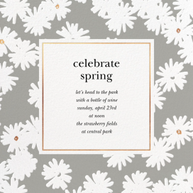 Embossed Daisies - Party Invitation by kate spade new york