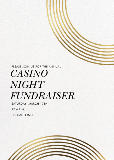 Sand Garden - Fundraiser Invitation by kate spade new york