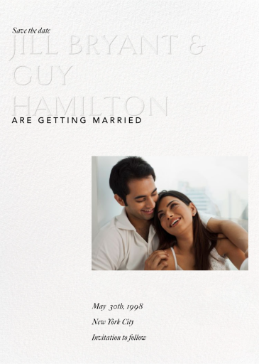 Stacked Elements - Save the Date by Paperless Post