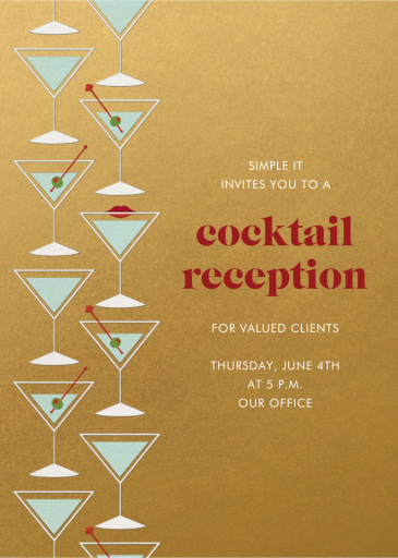 Tiny Tinis - Cocktail Party Invitation by kate spade new york