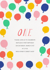 Up in the Air - First Birthday Invitation by Mr. Boddington's Studio