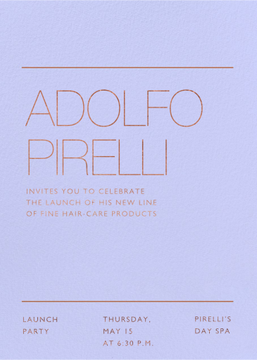 Lined Up - Happy Hour Invitation by Paperless Post