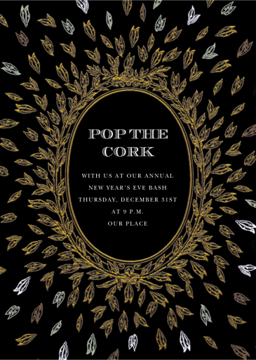 Roi Soleil - New Year's Eve Invitation by Ladurée