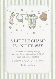 Sports Baby Shower Invitation