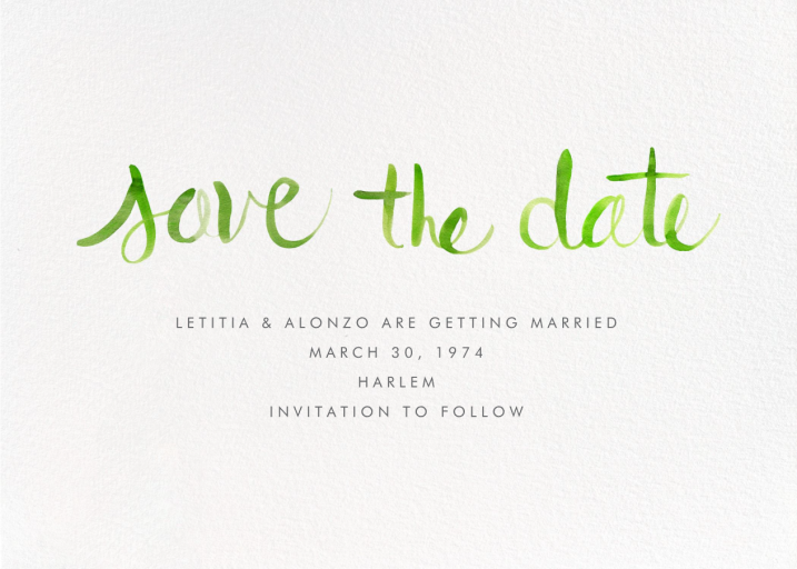 Watercolor Lettering - Invitation by Linda and Harriett