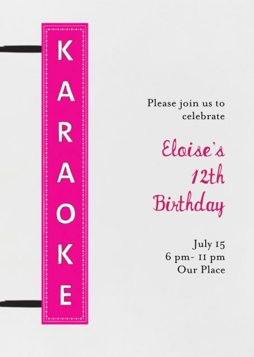 My Turn - Birthday Invitation by Mr. Boddington's Studio