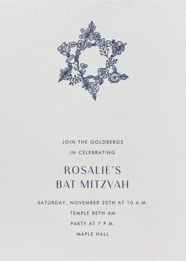 Nitzan I - Bar & Bat Mitzvah Invitation by Paperless Post