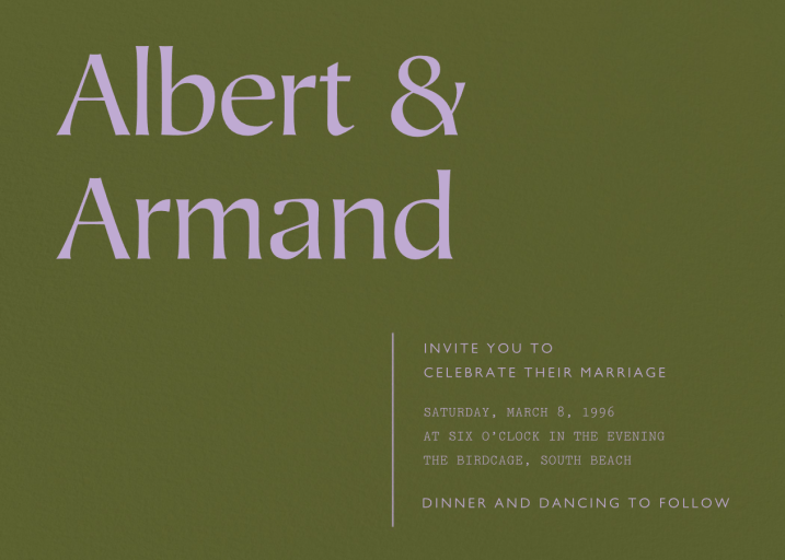 Hudson - Wedding Invitation by Paperless Post