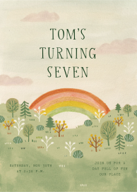 Rainbow Forest - Birthday Invitation by Paperless Post