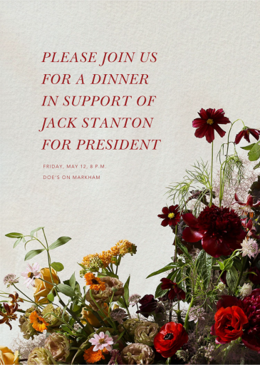 Brumaire - Fundraiser Invitation by Putnam & Putnam