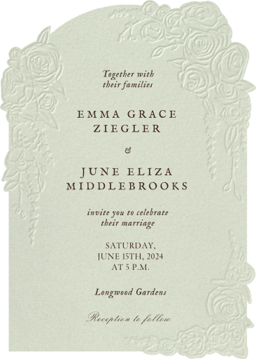 Cascading Rosettes - Wedding Invitation by Paperless Post