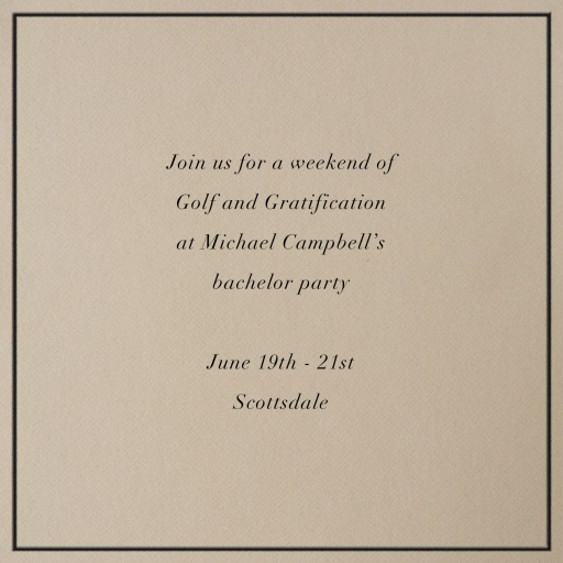 Golf Ball - Bridal Shower Invitation by Paperless Post - Back