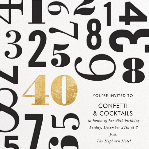 Lucky Number - Party Invitation by kate spade new york