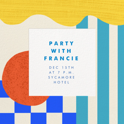 Sun and Sea - Birthday Invitation by Carolyn Suzuki Studio