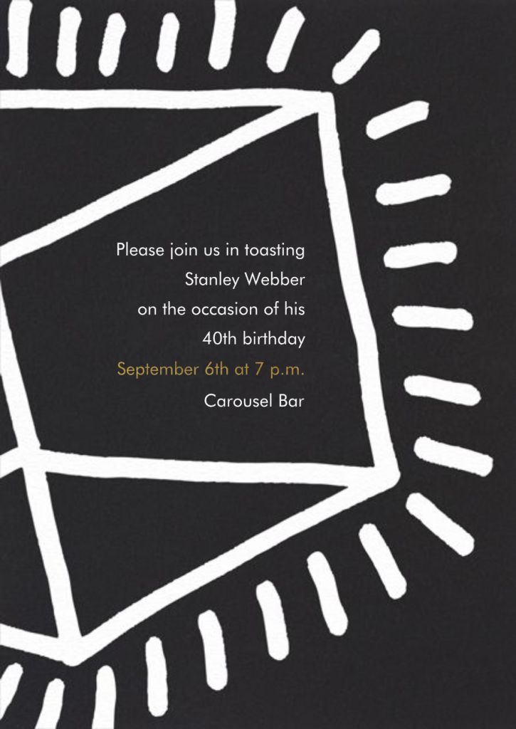 Radiant Cube Invitation