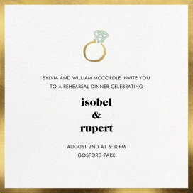 Ring Ring - Rehearsal Dinner Invitation by kate spade new york