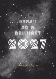Neujahr unter dem Sternenhimmel Card