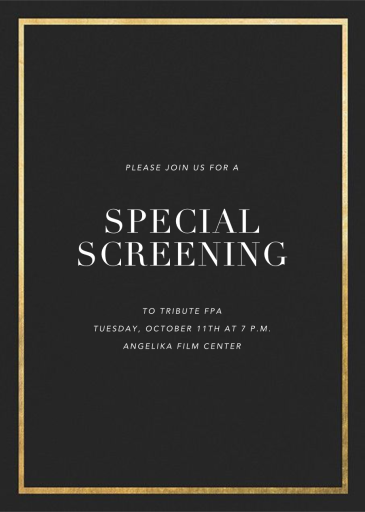 Idylle - Viewing Party Invitation by Paperless Post