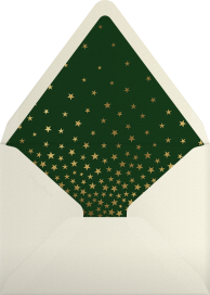 Starry Golden Tree - Paperless Post Envelope
