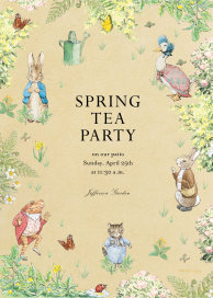 Peter and Pals - Party Invitation by Peter Rabbit