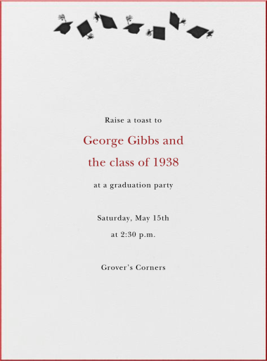 Graduation Hats - Graduation Party Invitation by Paperless Post