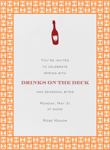 Minoan Border - Spring Party Invitation by Paperless Post